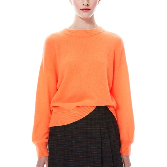 Alice + Olivia Denver Cashmere Round Hem Sweater Pullover - Picture 6 of 14